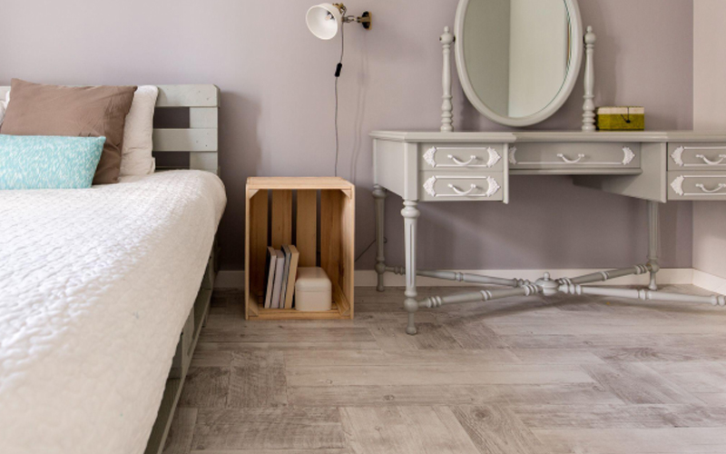 Modern bedroom with stylish dressing