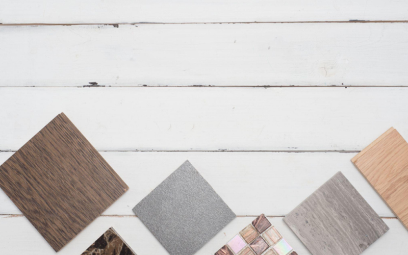 LVT flooring with various textures