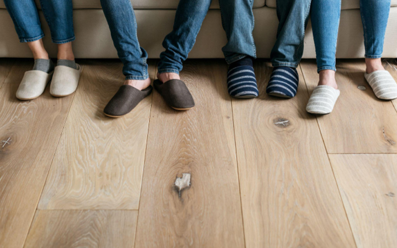  Pairs of legs on LVT flooring