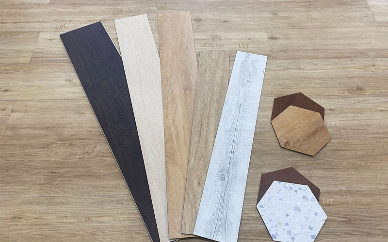 Types of EVP flooring.